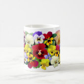 パンジーカラフル コーヒーマグカップ (中央)