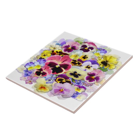 パンジーカラフル タイル (側面)