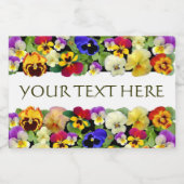 パンジーカラフル フードラベル (シングルラベル)