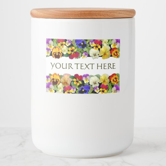 パンジーカラフル フードラベル (正面)