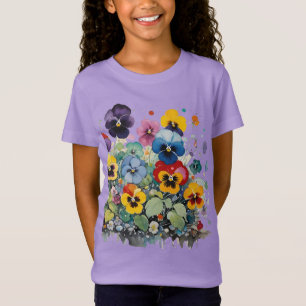 パンジーカラフル Tシャツ