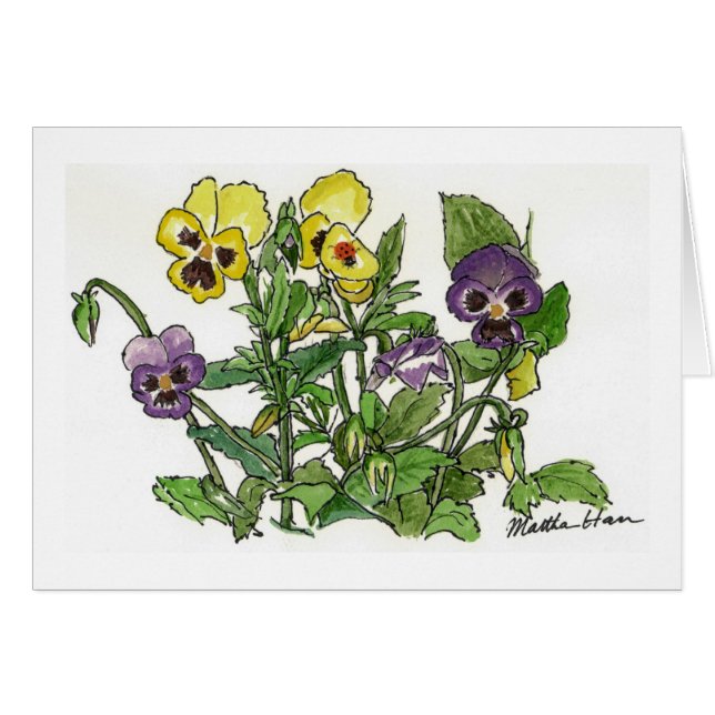 パンジーカード (正面横)