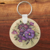 パンジーキーチェーン キーホルダー (正面)