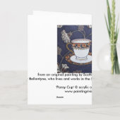 「パンジーコップ」の芸術カード カード (裏面)