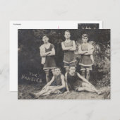 パンジーズのチーム ポストカード (正面/裏面)