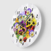 パンジータイム〜時計 ラージ壁時計 (傾斜)