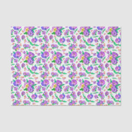 パンジーパターンティッシュペーパー 薄葉紙