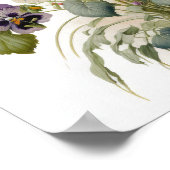 パンジーパンジーフラワーアートプリントポスター ポスター (角)