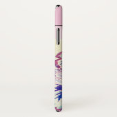 パンジーピンクの水色パンジーフローラフラワーフォン Case-Mate iPhoneケース (裏面/右)