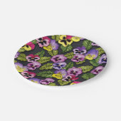 パンジーフローラ紙プレート ペーパープレート (アングル)