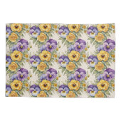 パンジーモダンヴィンテージフローラ 枕カバー (裏面)