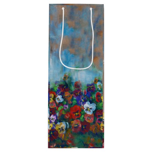 パンジー抱き枕 ワインギフトバッグ (正面)