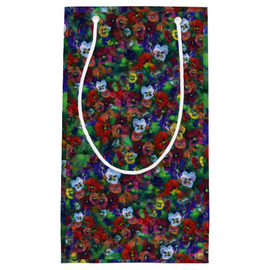 パンジー抱き枕（赤） スモールペーパーバッグ (正面)