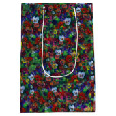 パンジー抱き枕（赤） ミディアムペーパーバッグ (裏面)