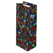 パンジー抱き枕（赤） ワインギフトバッグ (正面アングル)