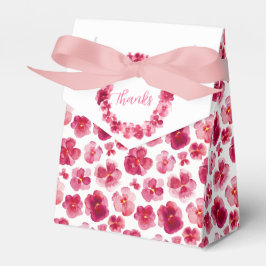 パンジー暗い赤いピンクの水色あなた感謝していをミュートした フェイバーボックス