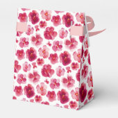 パンジー暗い赤いピンクの水色あなた感謝していをミュートした フェイバーボックス (裏面サイド)