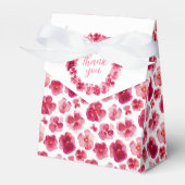 パンジー暗い赤いピンクの水色あなた感謝していをミュートした フェイバーボックス (正面サイド)