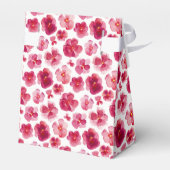 パンジー暗い赤いピンクの水色あなた感謝していをミュートした フェイバーボックス (裏面サイド)