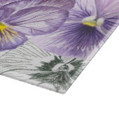 パンジー模様 カッティングボード (角)