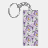 パンジー模様 キーホルダー (正面左)