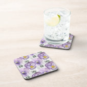 パンジー模様 コースター (右側)