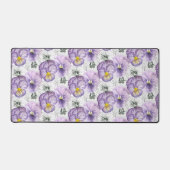 パンジー模様 デスクマット (正面)