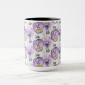 パンジー模様 マグカップ (中央)