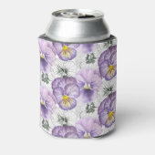 パンジー模様 缶クーラー (缶裏面)