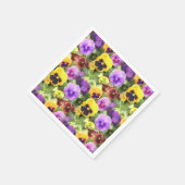 パンジー水彩 スタンダードカクテルナプキン (角)