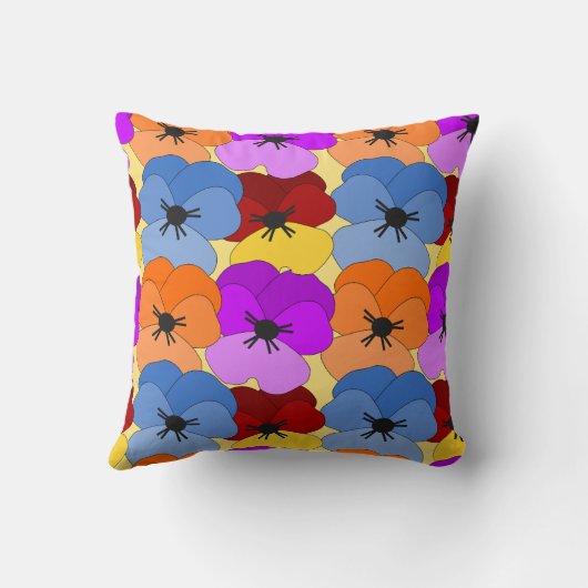 パンジー照合 クッション (裏面)