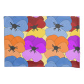 パンジー照合 枕カバー (正面)