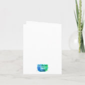 パンジー空白のカード サンキューカード (裏面)