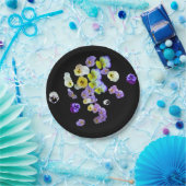 パンジー紙プレート ペーパープレート (パーティー)