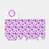 パンジー紫の水彩画感謝してい品あなたギフトボックス フェイバーボックス (折り畳みなし)