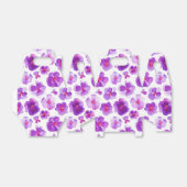 パンジー紫色の水彩絵画箱 フェイバーボックス (折り畳みなし)