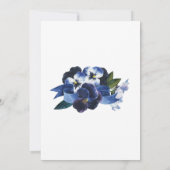 パンジー絵を描 招待状 (裏面)