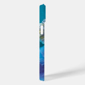 パンジー絵画のフローラアクアブルー名 Case-Mate iPhoneケース (裏面 / 右)