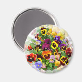 パンジー美しい～マグネット マグネット (正面/裏面)