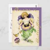 "パンジー翼'Nレタス・スカート" ポストカード (正面/裏面)