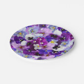 パンジー花壁紙アート ペーパープレート (アングル)