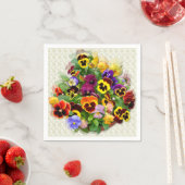 パンジー表示 スタンダードカクテルナプキン (インサイチュ)