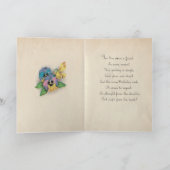 パンジー誕生日カード。 カード (内部)