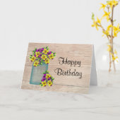 パンジー誕生日カード(大プリント) カード (黄色い花)