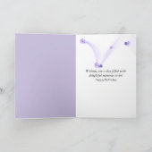 パンジー誕生日素晴らしforおばあちゃんカード カード (内部)