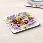 パンジー配列 コースター (左側)