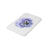 パンジー顔パープル バスマット (アングル)
