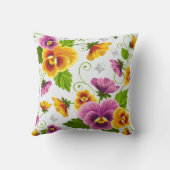 パンジー鮮やか装飾用クッション クッション (裏面)