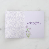 パンジー105誕生日 カード (内部)