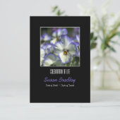 パンジー2お祝い·オブ·ライフ·メモリアル 招待状 (スタンド正面)